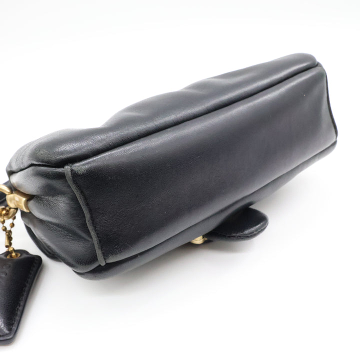 Coach Pillow Tabby 18 Black Leather Handbag