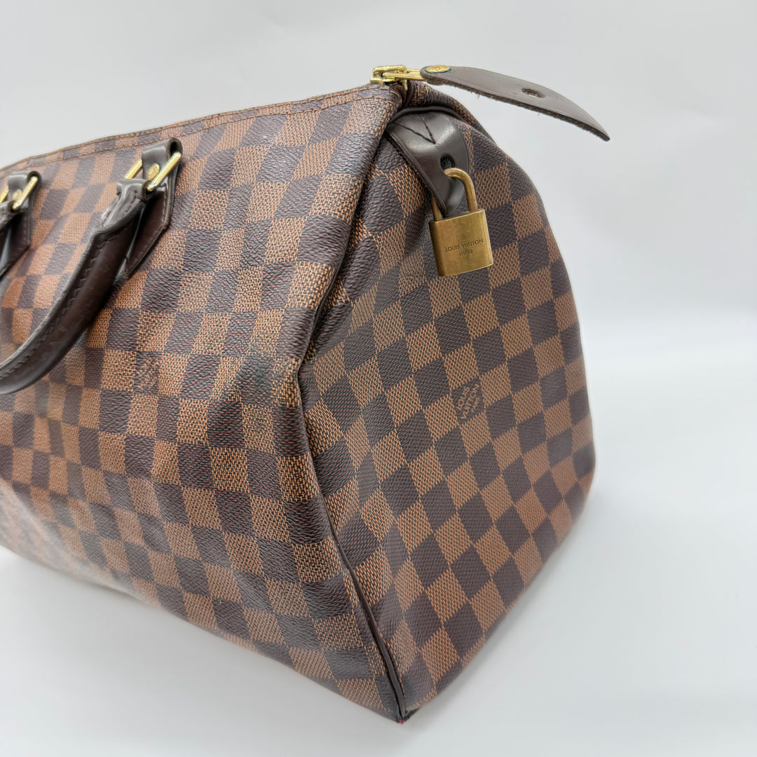 Louis Vuitton Speedy 35 Brown Damier Handbag