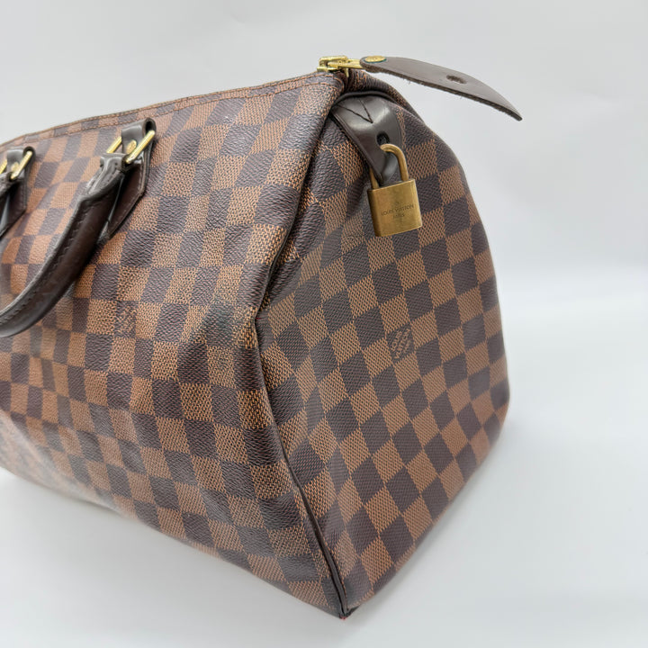 Louis Vuitton Speedy 35 Brown Damier Handbag