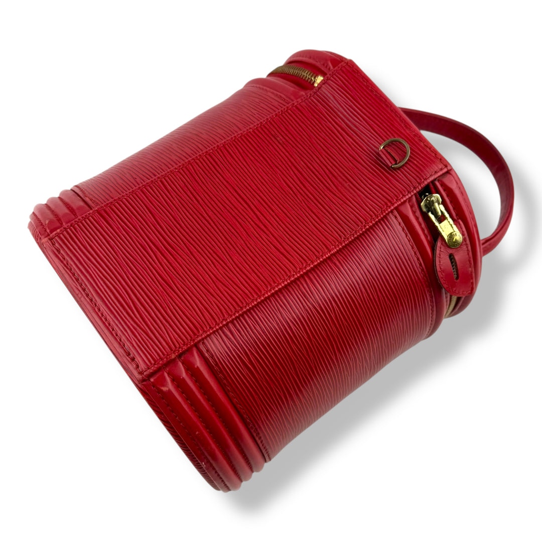 Louis Vuitton Red Epi Leather Cannes Handbag