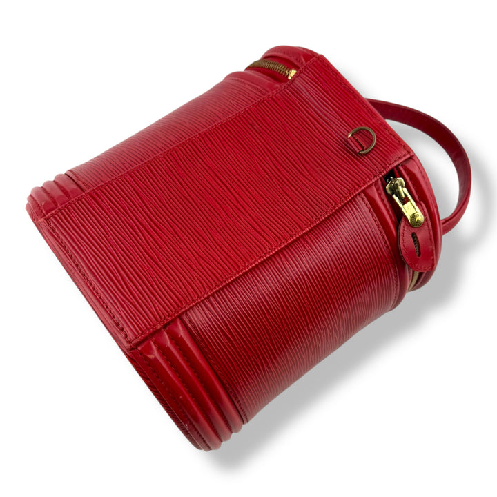 Louis Vuitton Red Epi Leather Cannes Handbag