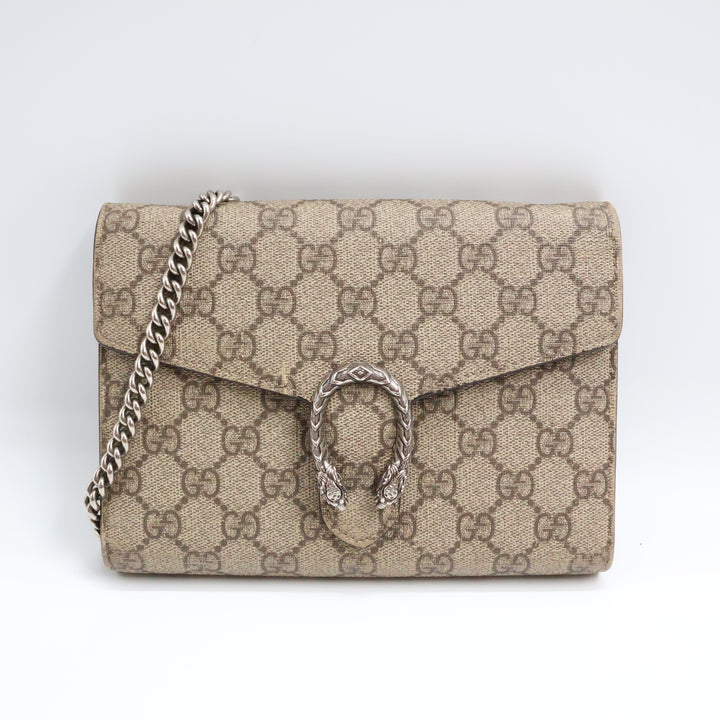 Gucci GG Dionysus Beige Wallet On Chain Handbag