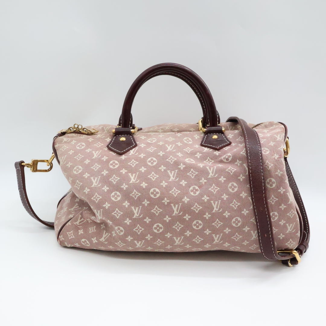Louis Vuitton Lin Monogram Bandouliere Mini Idylle Romance Speedy 30 Handbag