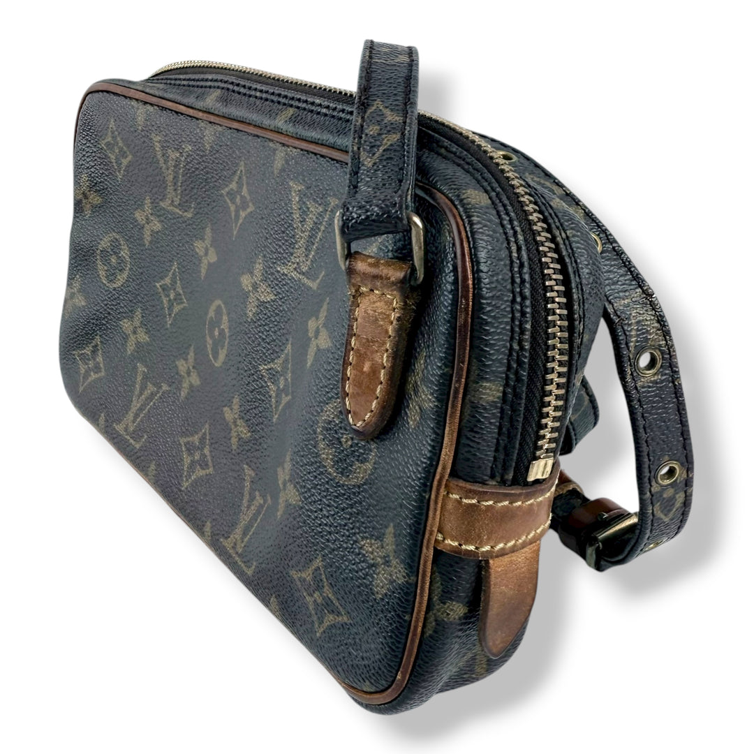 Louis Vuitton Vintage Marly Brown Monogram Messenger Handbag