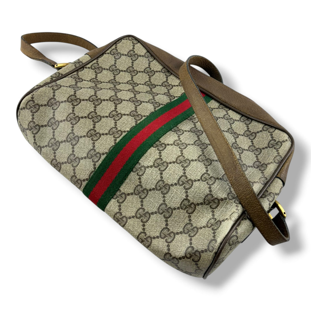 Gucci Vintage Beige Sherry Line Crossbody Handbag