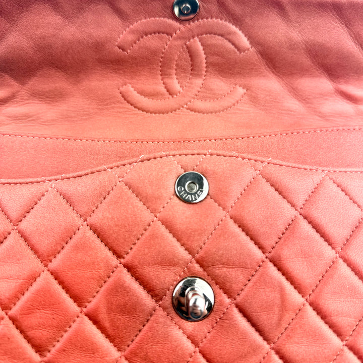 Chanel Coral Pink Double Flap Timeless Handbag