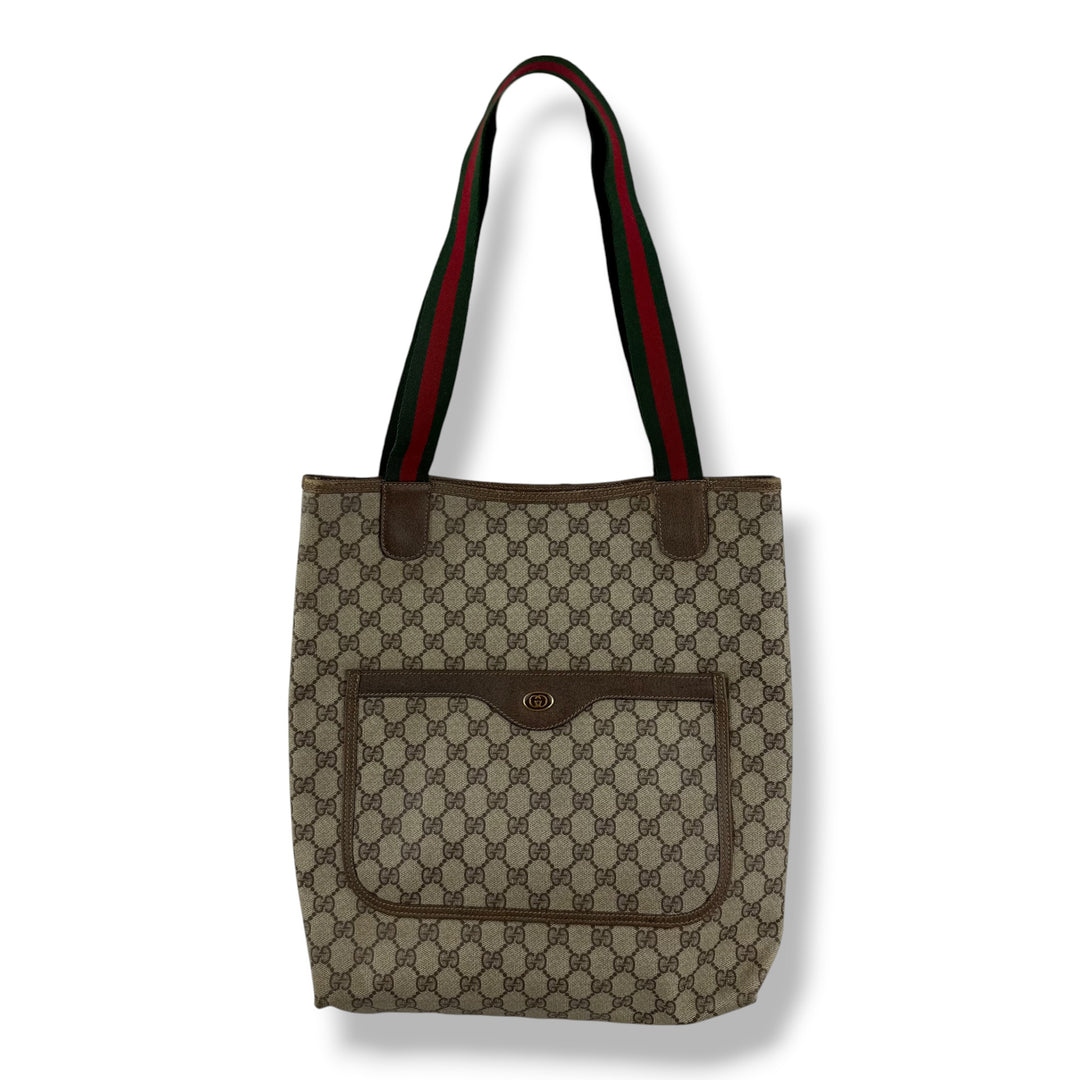 Gucci GG Canvas Beige Tote Bag