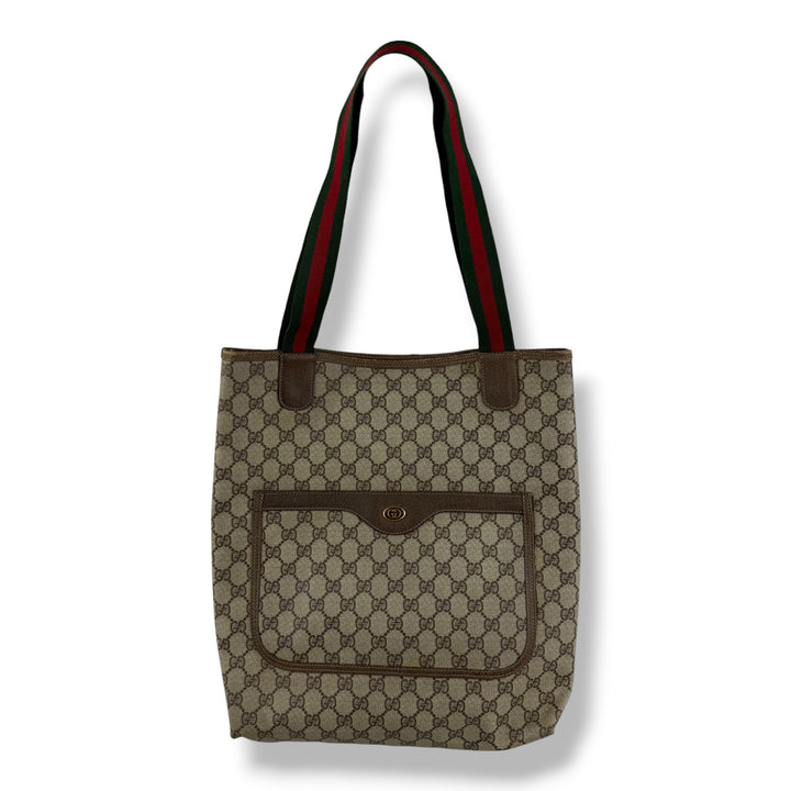 Gucci GG Canvas Beige Tote Bag