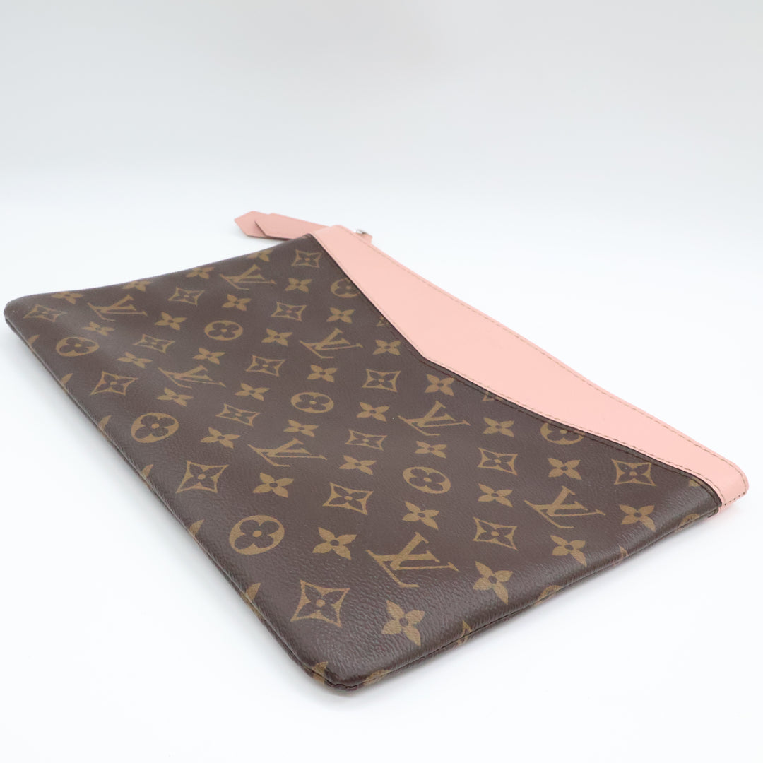 Louis Vuitton Brown Monogram Daily Clutch Pouch