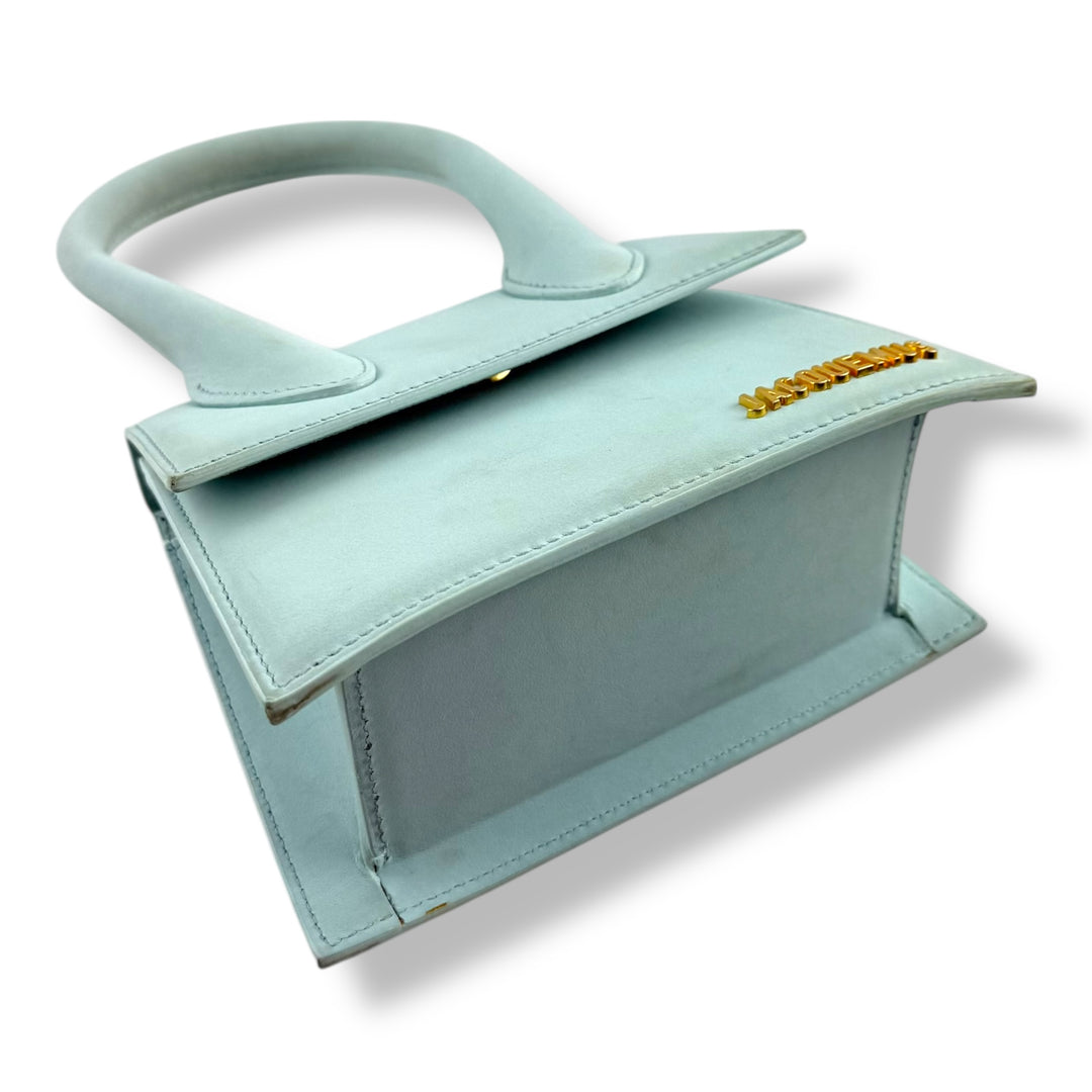 Jacquemus Le Chiquito Moyen Light Blue Crossbody Handbag