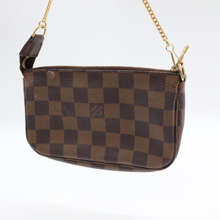 Louis Vuitton Medium Pochette Accessories Brown Damier Clutch Bag