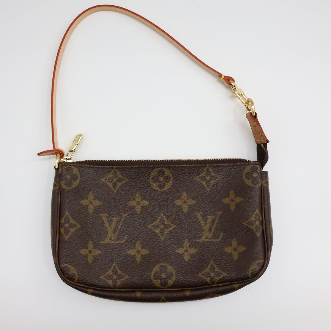 Louis Vuitton Pochette Accessories Brown Monogram Clutch Bag