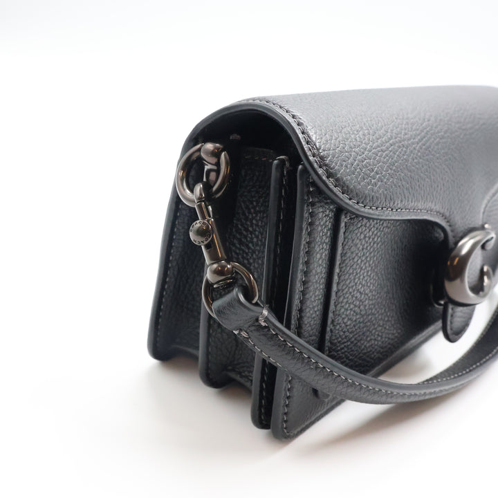 Coach Tabby 20 Black Leather Handbag