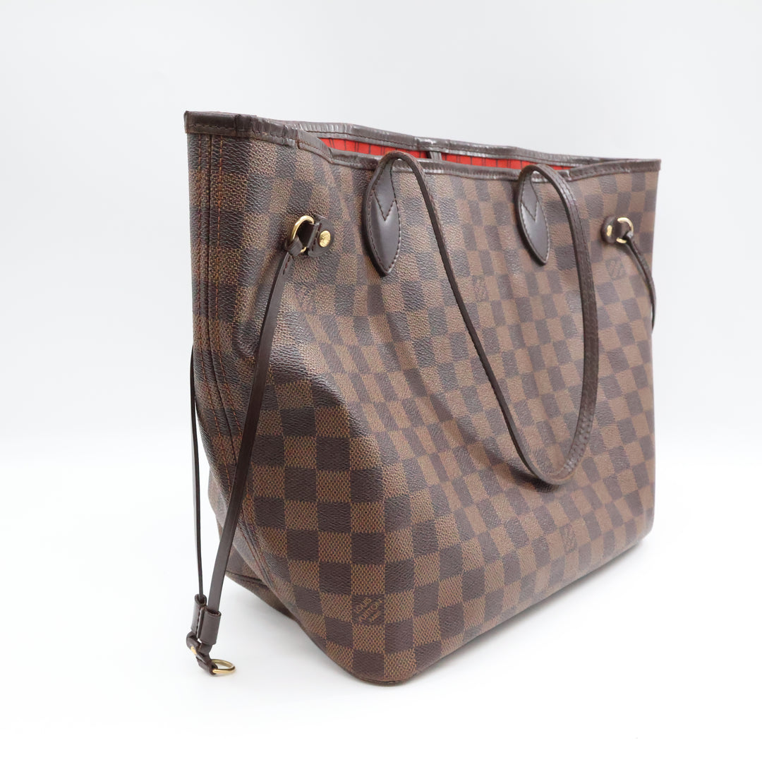 Louis Vuitton Brown Damier Neverfull MM Handbag