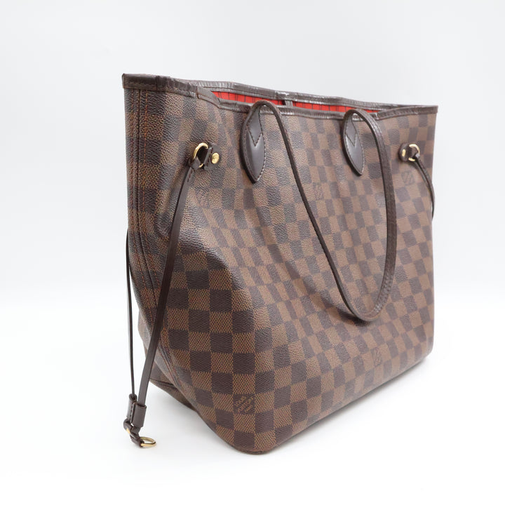 Louis Vuitton Brown Damier Neverfull MM Handbag