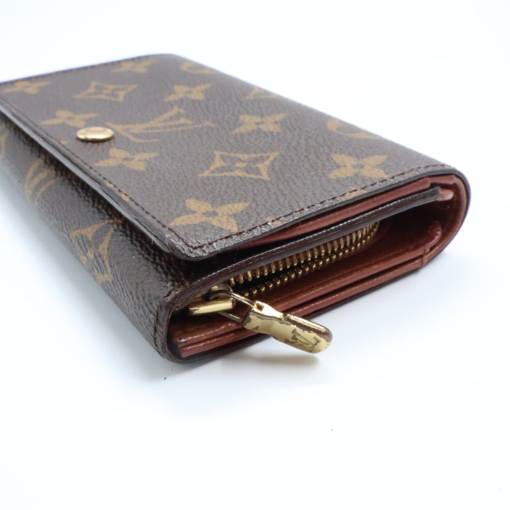 Louis Vuitton Brown Monogram Small Zippy Purse 8596