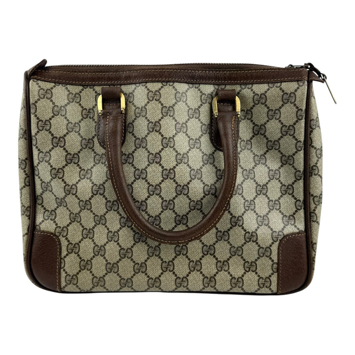 Gucci Beige GG Monogram Boston Canvas Bag