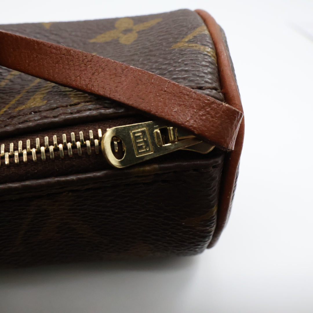 Louis Vuitton Vintage Brown Monogram Mini Papillon Pouch