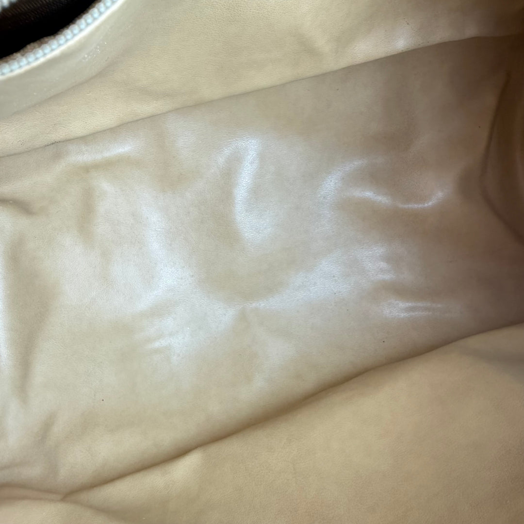 Gucci Beige GG Monogram Boston Canvas Bag