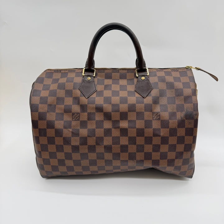 Louis Vuitton Speedy 35 Brown Damier Handbag