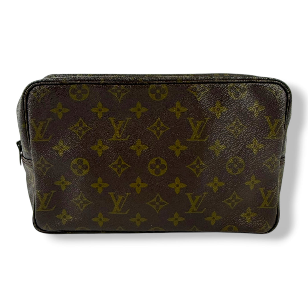 Louis Vuitton True Trousse 28 Brown Monogram Toiletry Pouch