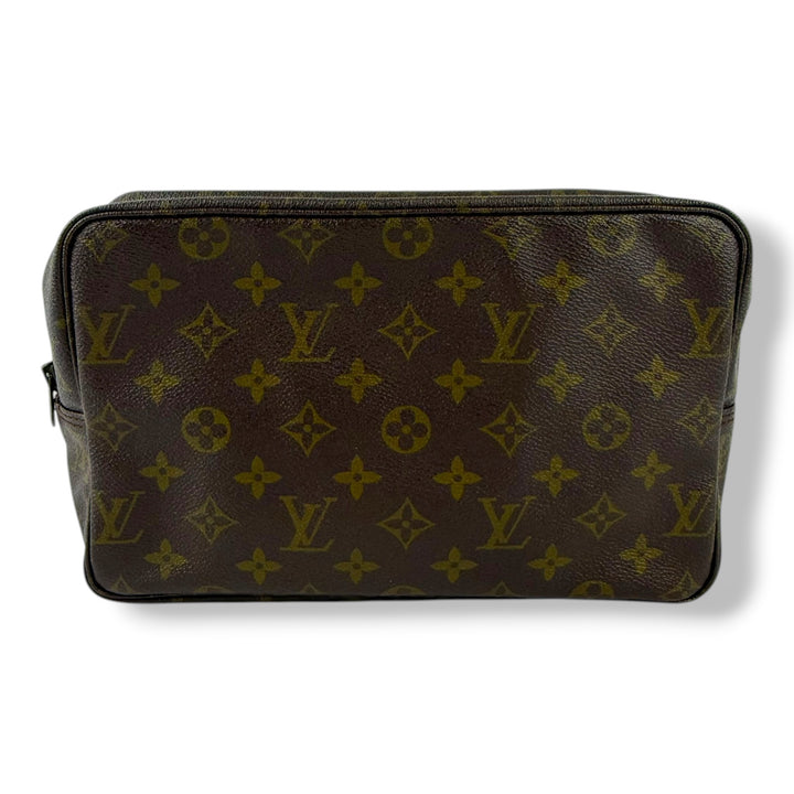 Louis Vuitton True Trousse 28 Brown Monogram Toiletry Pouch