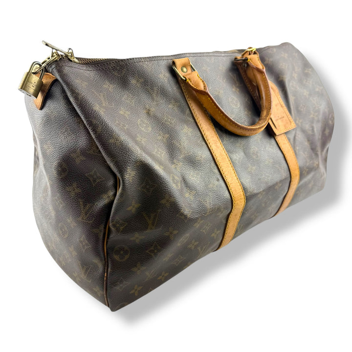 Louis Vuitton Vintage Brown Monogram 50 Keepall Duffle Bag