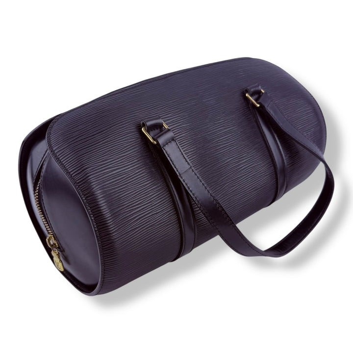Louis Vuitton Souffloat 30 Black Epi Leather Handbag