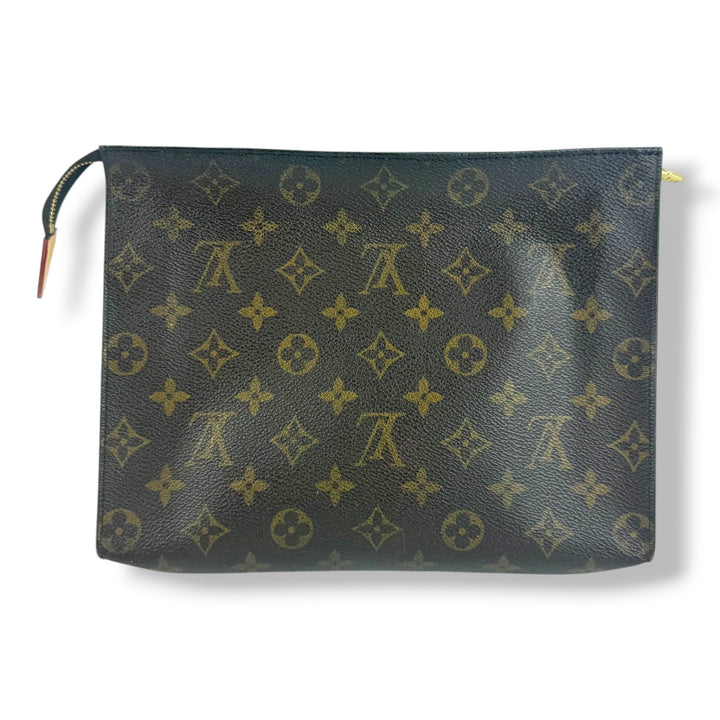 Louis Vuitton Vintage Brown Monogram Toiletry 26 Pouch