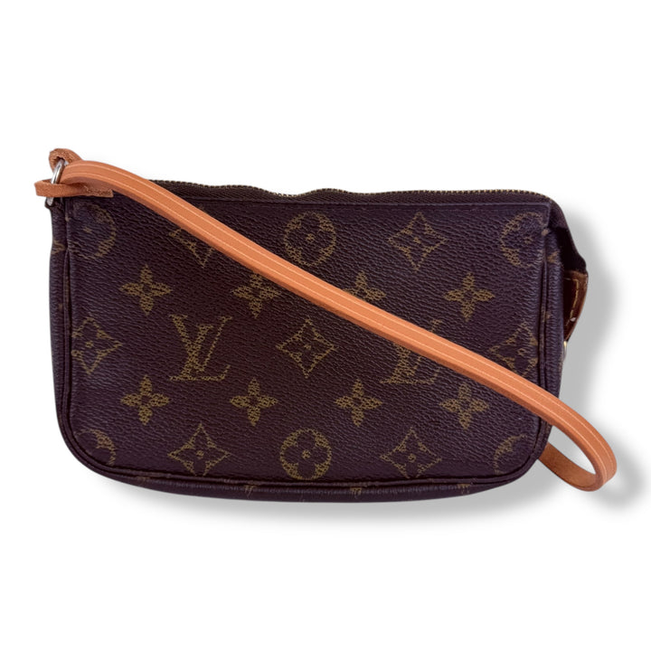 Louis Vuitton Medium Pochette Accessories Brown Monogram Clutch Bag