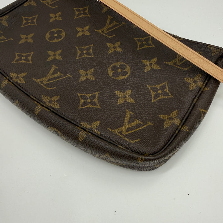 Louis Vuitton Pochette Accessories Brown Monogram Clutch Bag