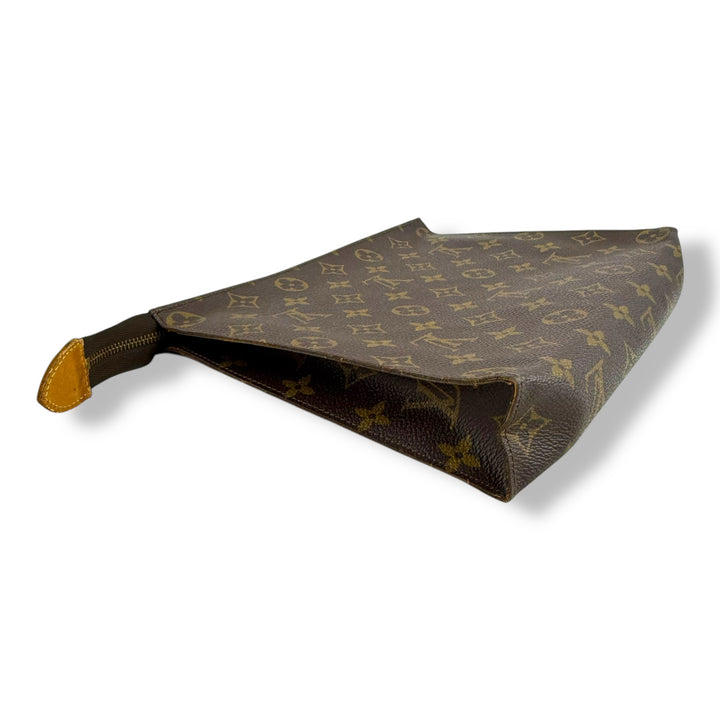Louis Vuitton Vintage Brown Monogram Toiletry Pouch 26 Bag