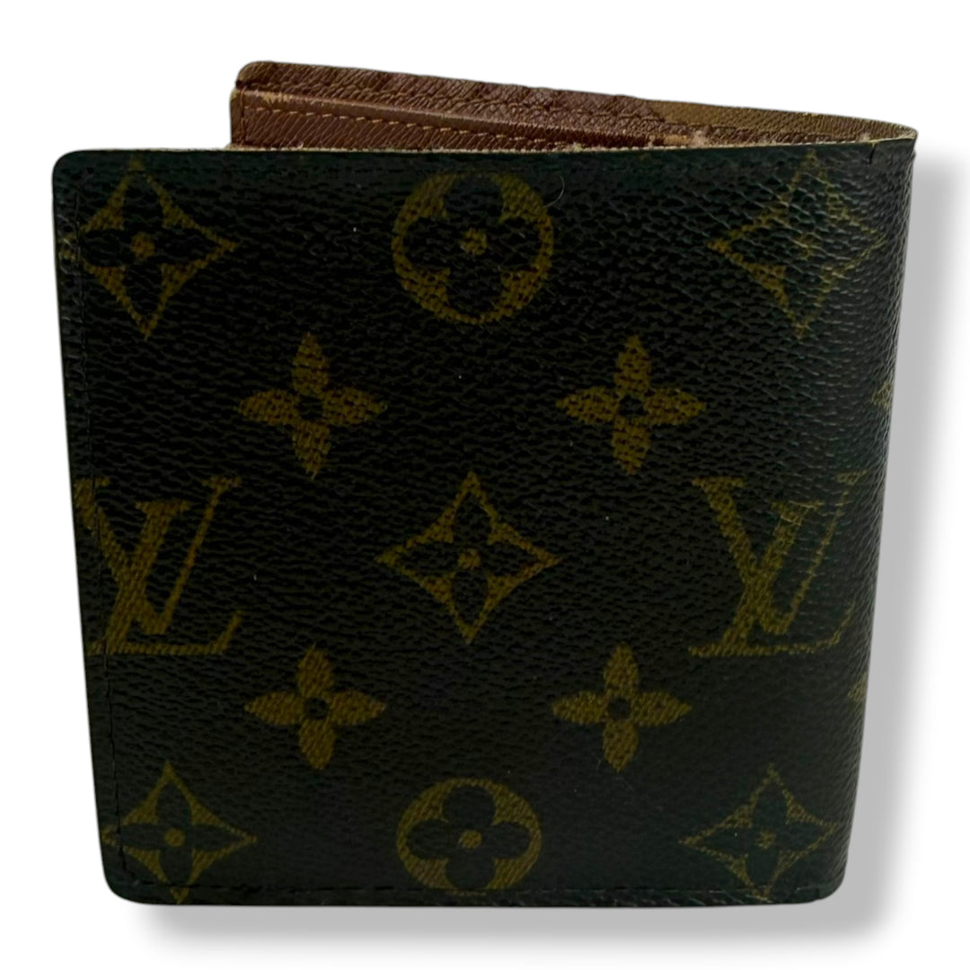 Louis Vuitton Vintage Bifold Brown Monogram Wallet 7762