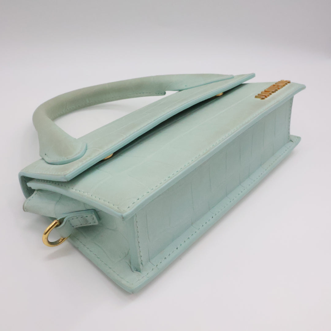 Jacquemus Le Chiquito Long Light Green Crossbody Handbag