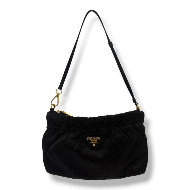 Prada Tessuto Hobo Black Handbag