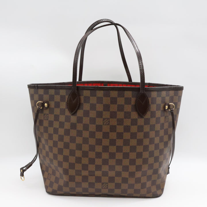 Louis Vuitton Brown Damier Neverfull MM Handbag