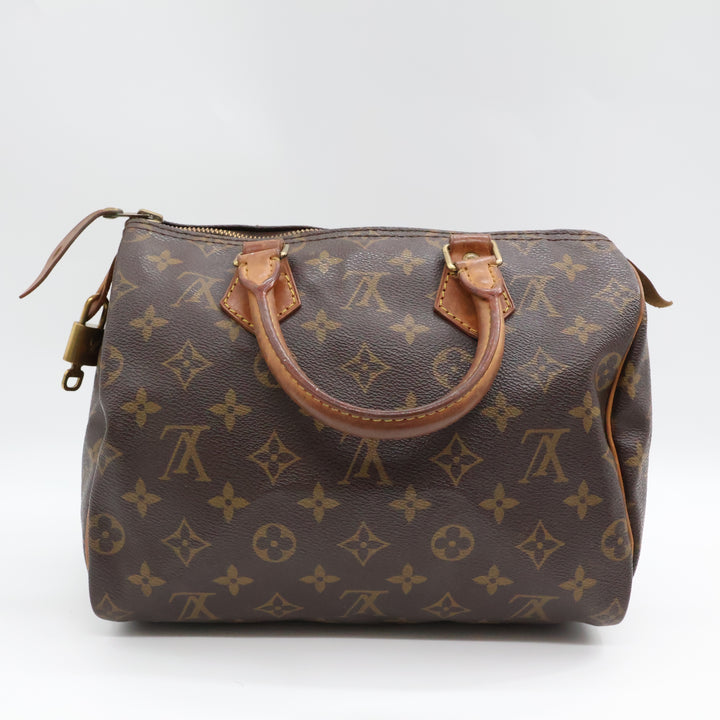 Louis Vuitton Vintage Brown Monogram Speedy 25 Handbag