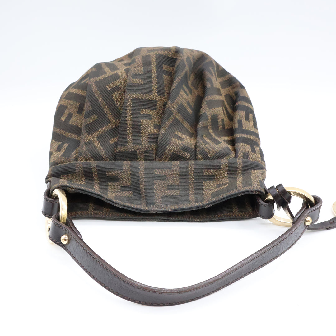 Fendi Zucca Hobo FF Monogram Mini Chef Handbag