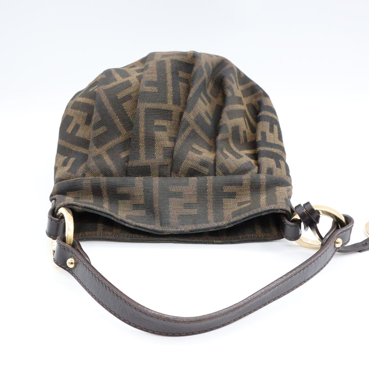 Fendi Zucca Hobo FF Monogram Mini Chef Handbag