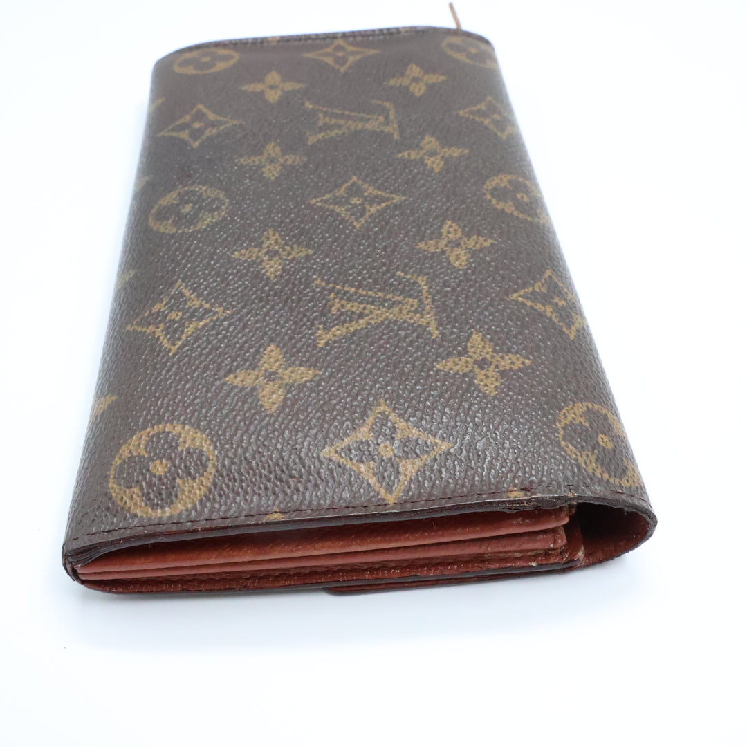 Louis Vuitton Sarah Brown Monogram Femme Wallet 8601