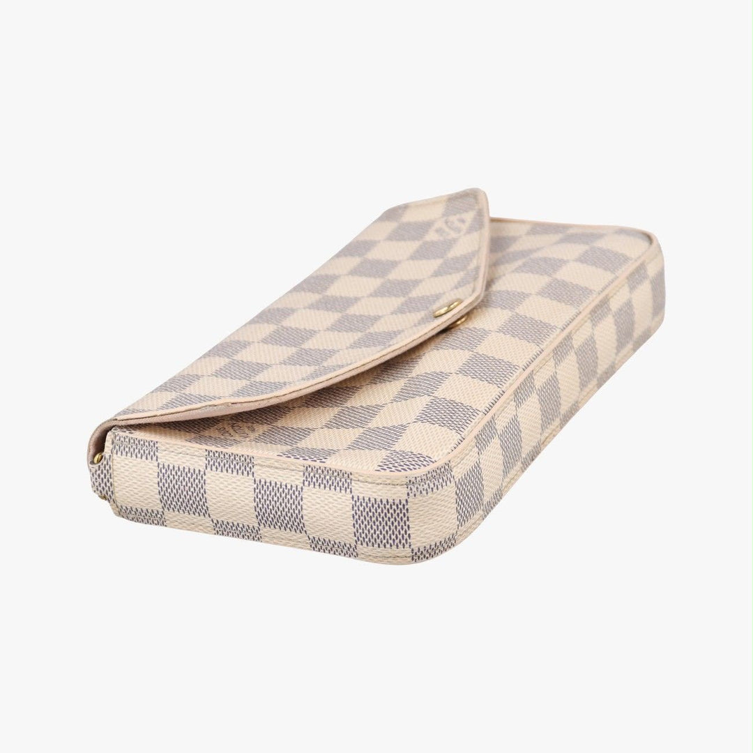 Louis Vuitton Felicie Pochette Damier Azur Handbag