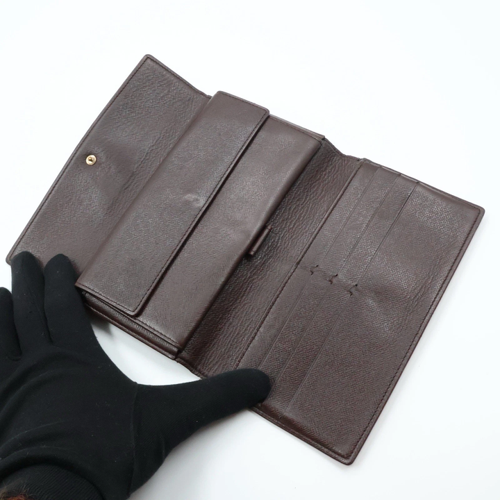 Louis Vuitton Trifold Brown Damier Femme Wallet