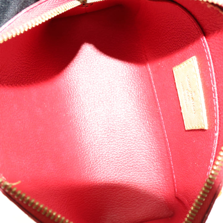 Louis Vuitton Red Vernis Patent Leather Travel Cosmetic PM Pouch