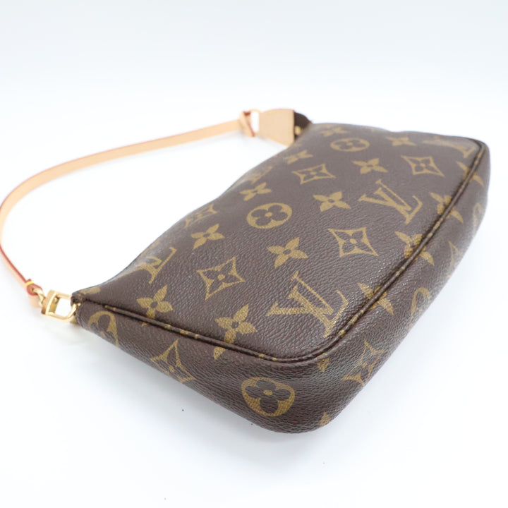 Louis Vuitton Pochette Accessories Brown Monogram Clutch Bag
