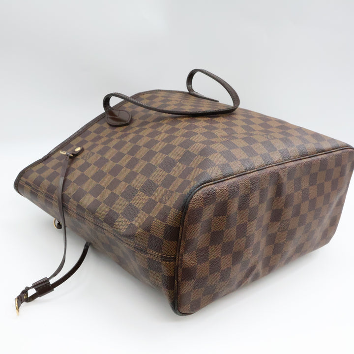 Louis Vuitton Brown Damier Neverfull MM Handbag