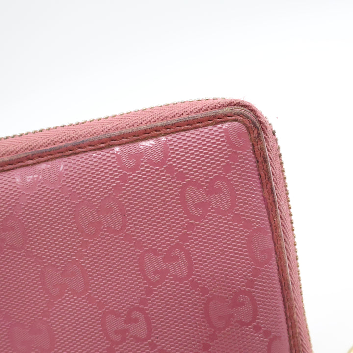 Gucci Guccissima Pink Zippy Purse