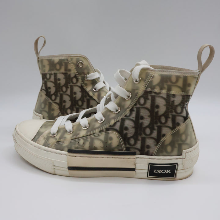 Dior B23 Beige Oblique High Sneakers UK 4 / EU 37