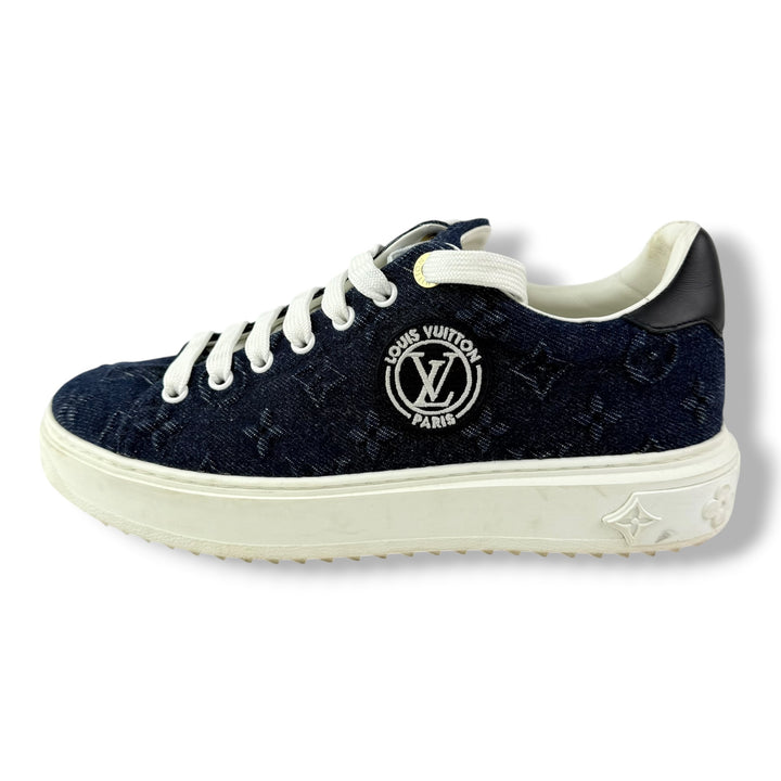 Louis Vuitton Blue/White Monogram Time Out LV UK 5.5 / EU 38.5