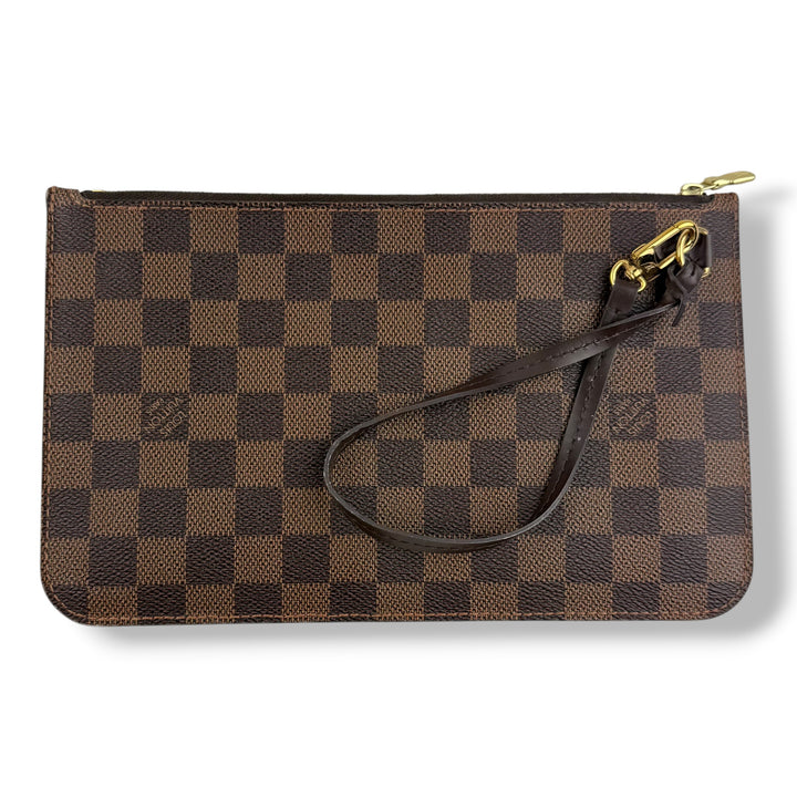 Louis Vuitton Damier Ebene Neverfull MM Clutch Pouch