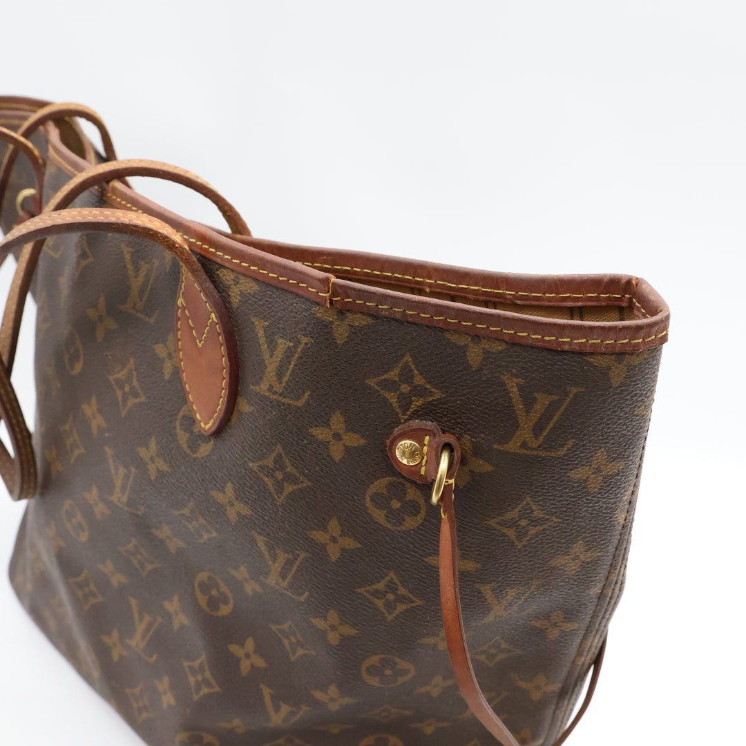 Louis Vuitton Brown Monogram Neverfull MM Handbag